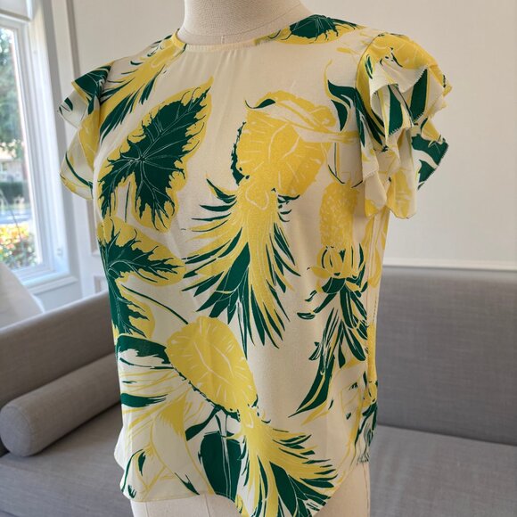 Aritzia Pineapple T-Shirt Blouse - Size Small - Picture 2 of 3
